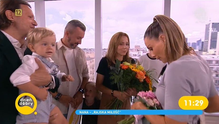 Małgorzata Rozenek i Krzysztof Skórzyński z rodzinami w DDTVN