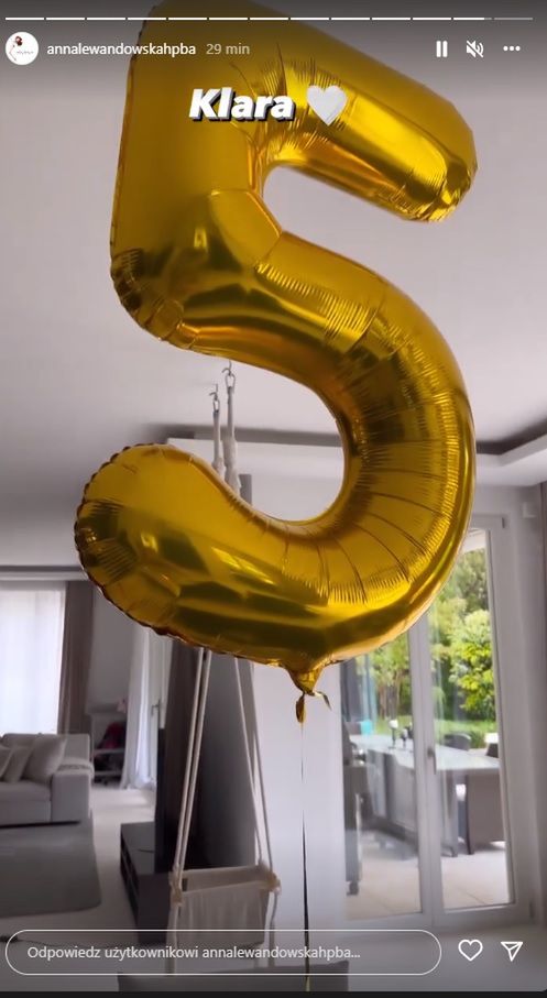 Klara Lewandowska skończyła 5 lat