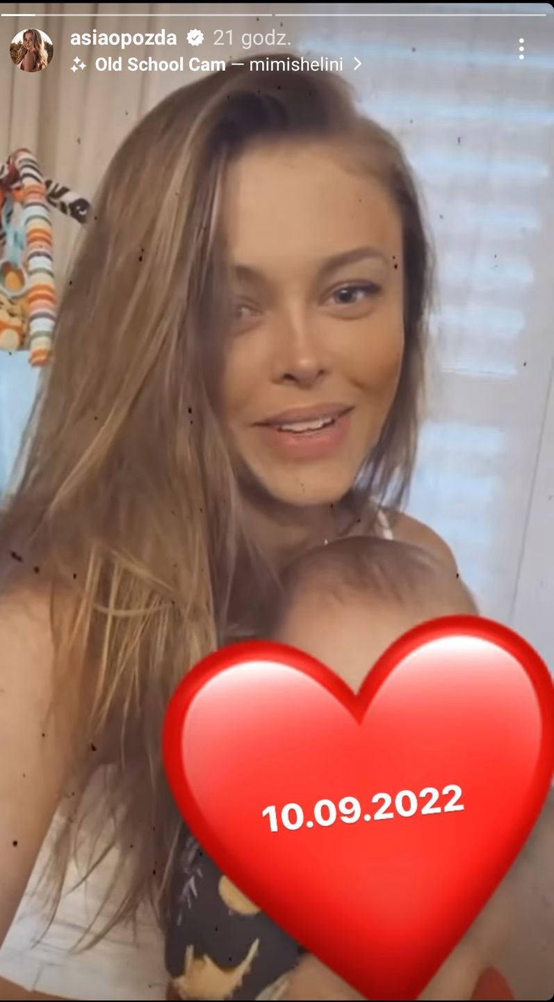 Joanna Opozda z synkiem