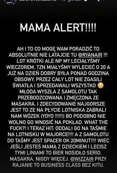Zofia Zborowska o liniach lotniczych