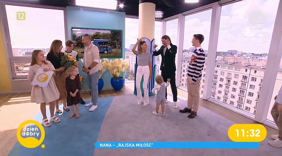 Małgorzata Rozenek i Krzysztof Skórzyński z rodzinami w DDTVN
