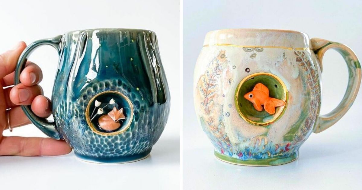 15 Charming Mugs With a Nook for Tiny Animals. Each of Them Is Special