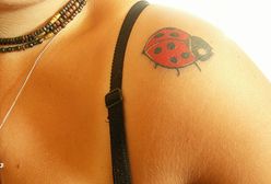 Biedronka na ramieniu i inne tatuaże Internautów