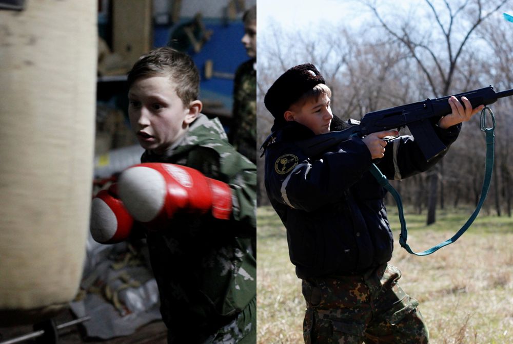 Mali patrioci Putina. AK-47 zamiast cyrkla