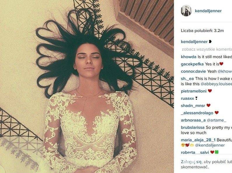 Kendall Jenner na Instagramie