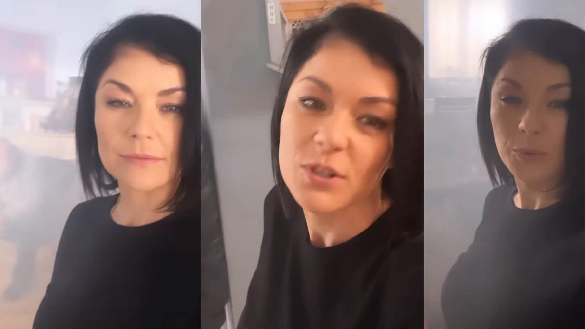 Kasia Cichopek w dymie