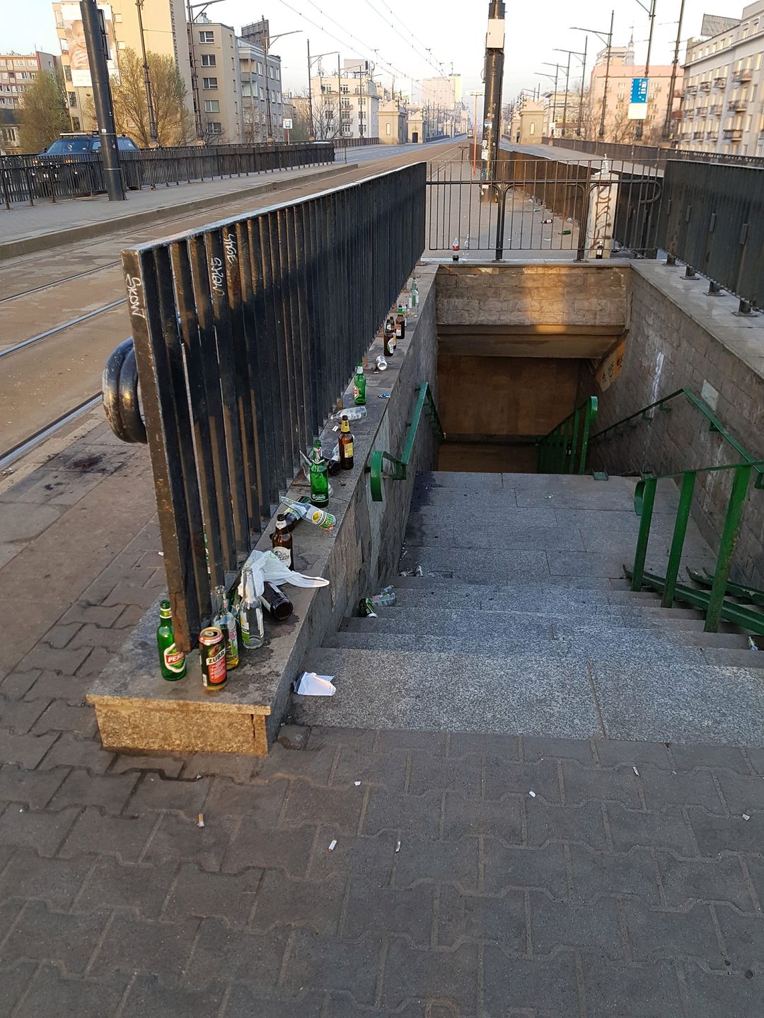 Przystanek na moście Poniatowskiego
