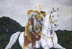 Obraz z podobizną Janusza Korwin-Mikkego trafił na aukcję. "Romantyczny wojownik na białym koniu". Cena już szybuje