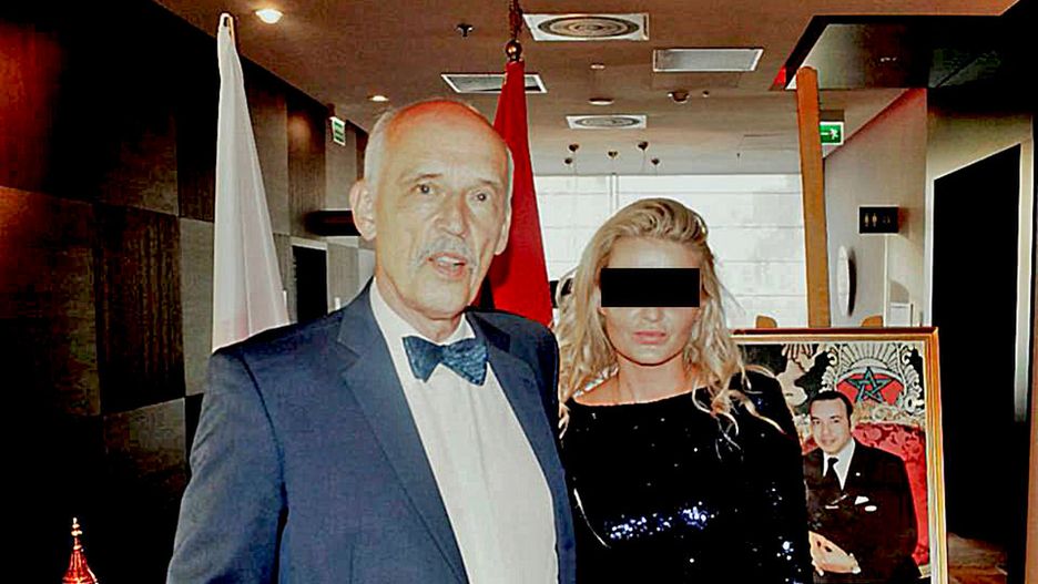 Janusz Korwin-Mikke ze swoją córka Korynną