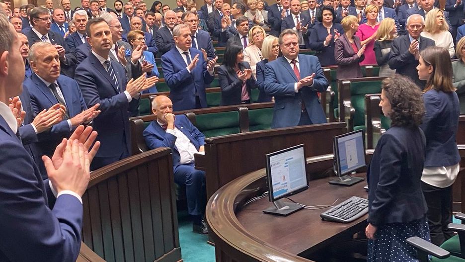 Władimir Putin i spór z Polską. Posłowie wstali z miejsc, Janusz Korwin-Mikke nie