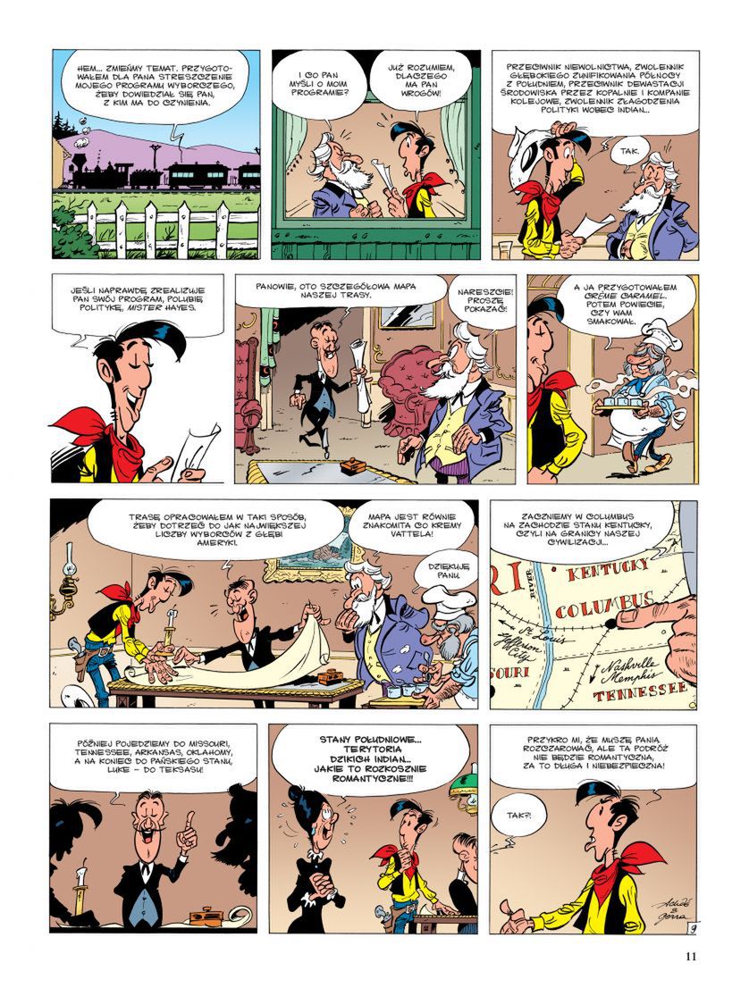 Lucky Luke. Człowiek z Waszyngtonu. Tom 73 