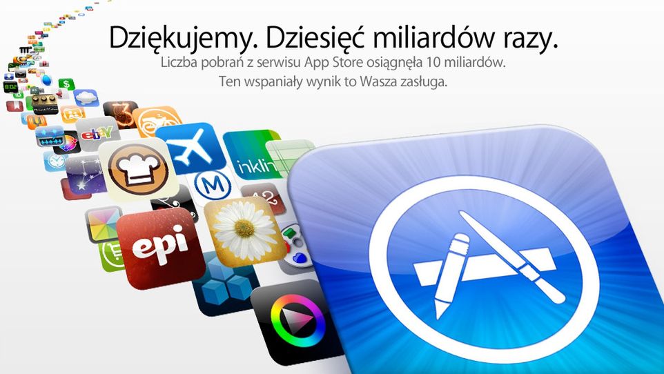 10 miliardów pobrań w App Store