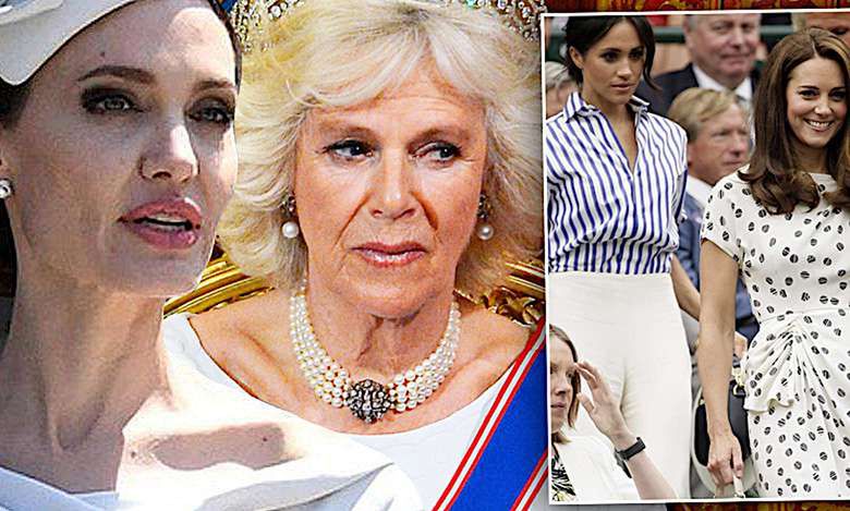 Angelina Jolie i księżna Camilla, Kate i Meghan