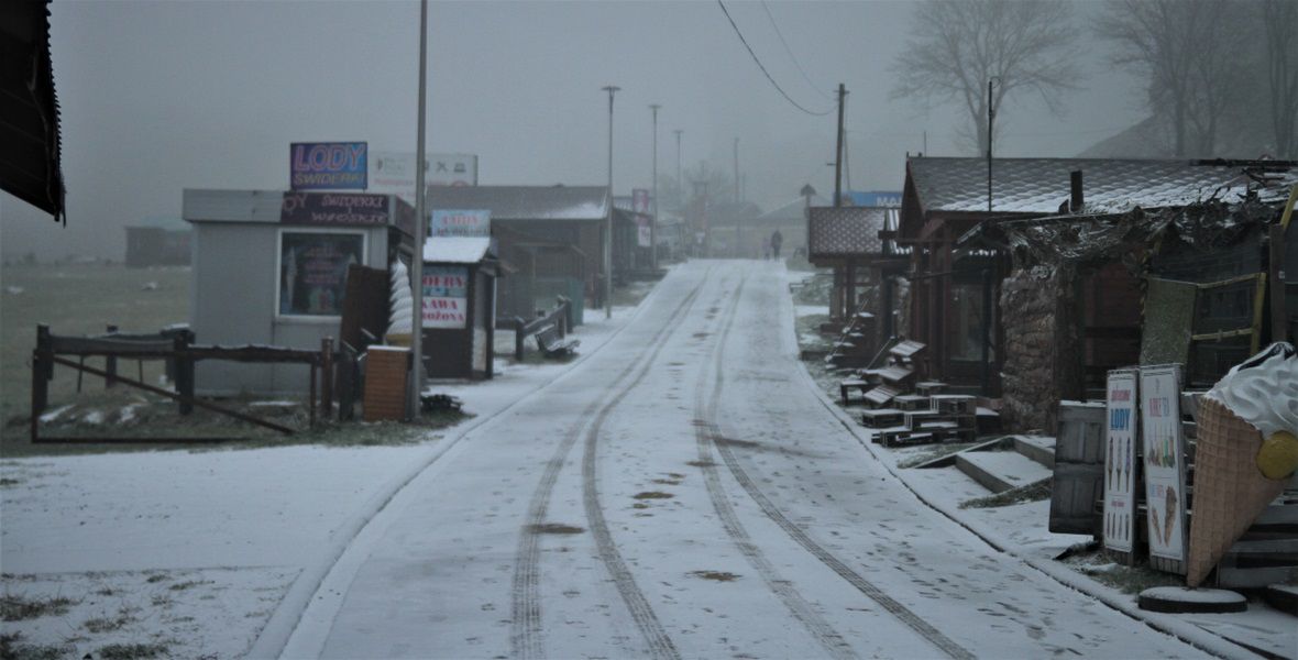 Ulica Zamkowa w Podzamczu. 