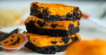 Dyniowe brownie na Halloween