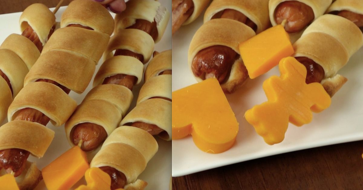 Nietypowe hot-dogi w cieście z serem cheddar. Wyglądają świetnie, a smakują jeszcze lepiej!