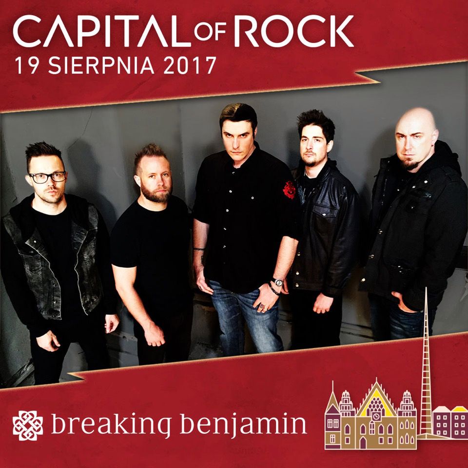 Breaking Benjamin po raz pierwszy w Polsce na Capital of Rock