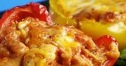 Papryki faszerowane mozzarellą i kurczakiem