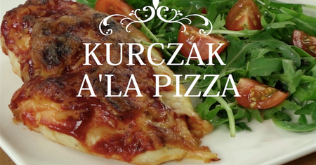 Pieczona pierś z kurczaka faszerowana sosem marinara, salami i mozzarellą