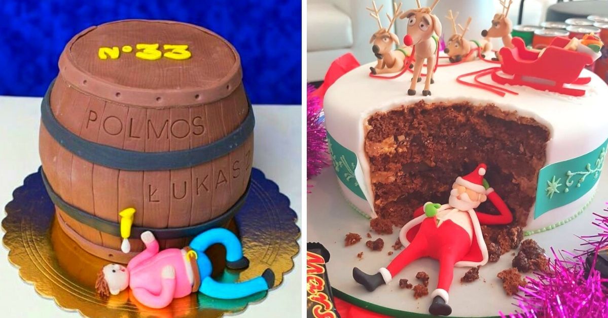 21 dowcipnych tortów, które sprawią, że nawet poważne osoby będą tarzały się ze śmiechu