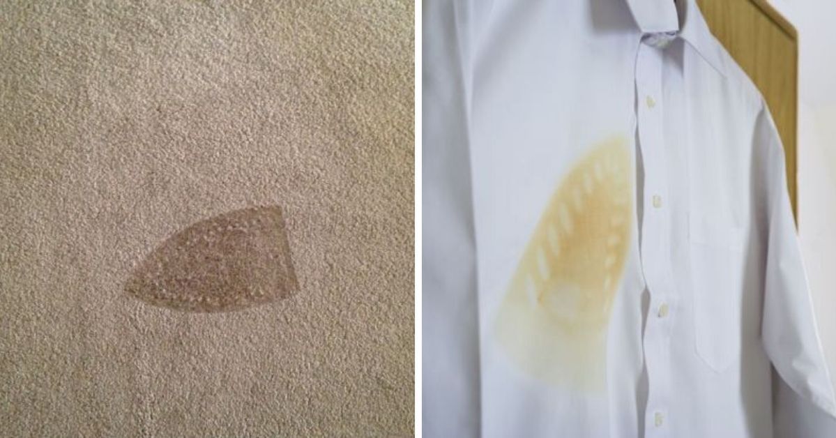 Jak usunąć przypalenie z żelazka na ubraniu lub dywanie?