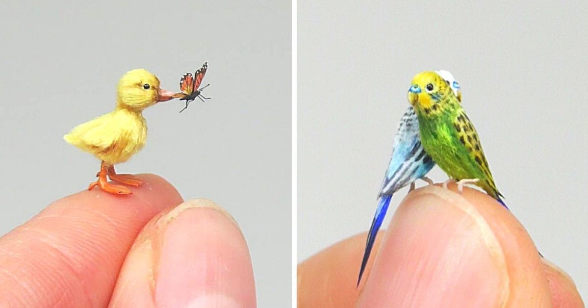 24 miniaturowe zwierzątka, które wyglądają jak żywe. Najdrobniejsze maskotki na świecie