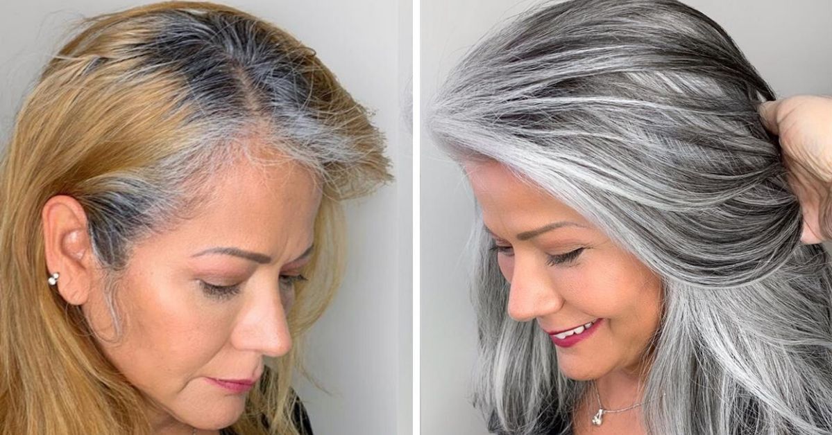 26 Mature Women Who Don’t Mind Having Grey Hair. Unbelievable Makeovers!