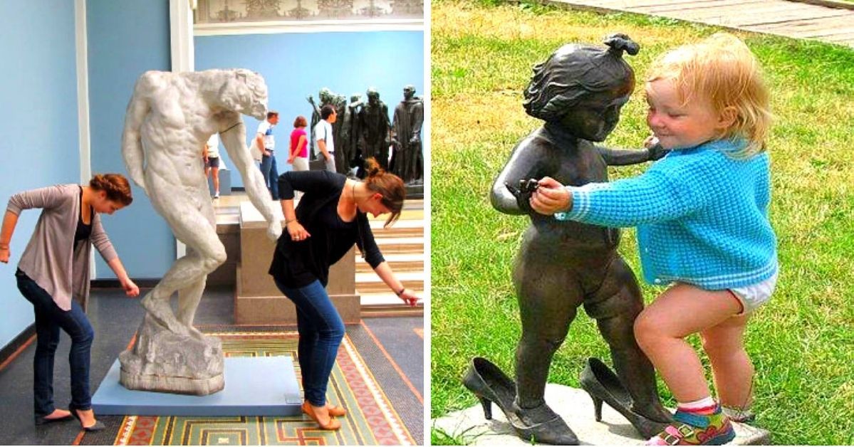 31 Ingenuous People Who Pose with Statues and Do It So Well!