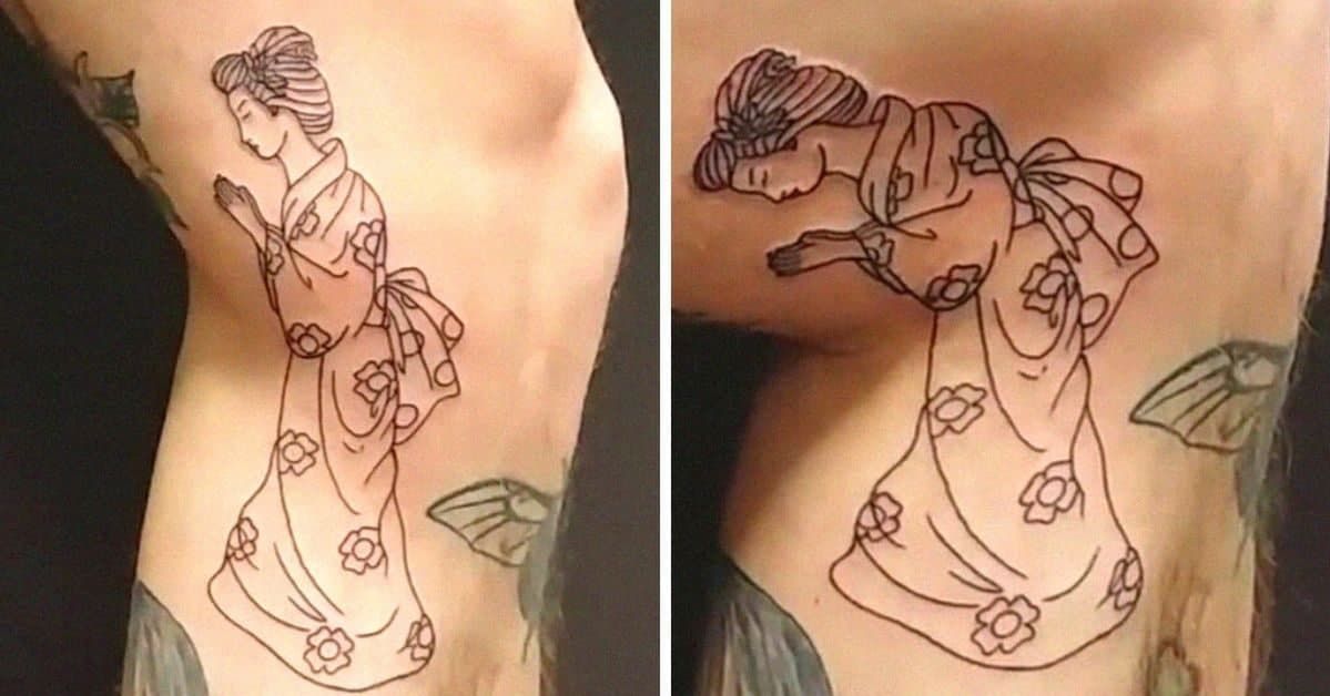 21 Brave Tattoos That Change as the Body Moves