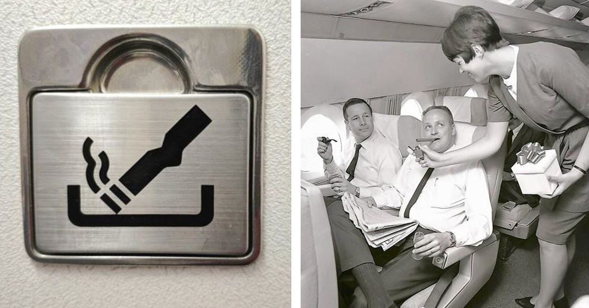 Ashtrays, in Spite of Smoking Ban Aboard, Are an Indispensible Part of Plane Equipment