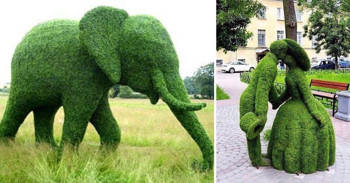 20 Breath-Taking Hedge Figures from All over the World.  The Plant Sculptures Are So Underestimated!