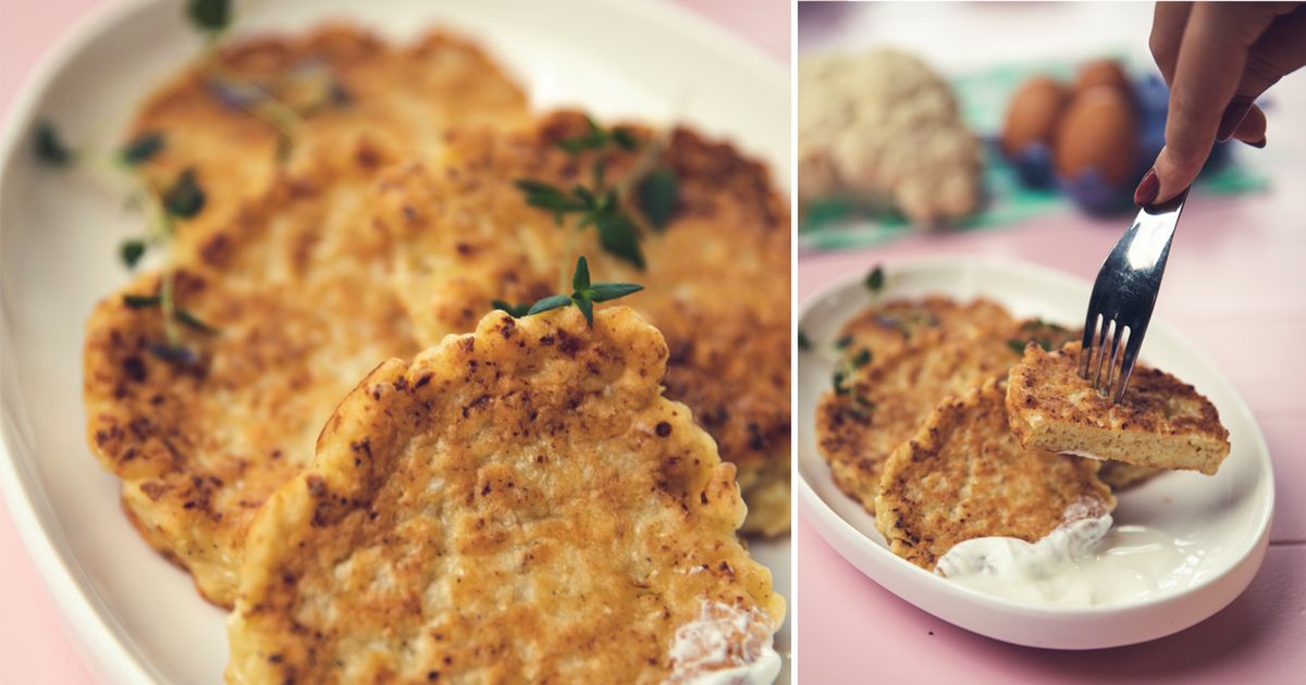 Przepis na placki z kalafiora dla malucha