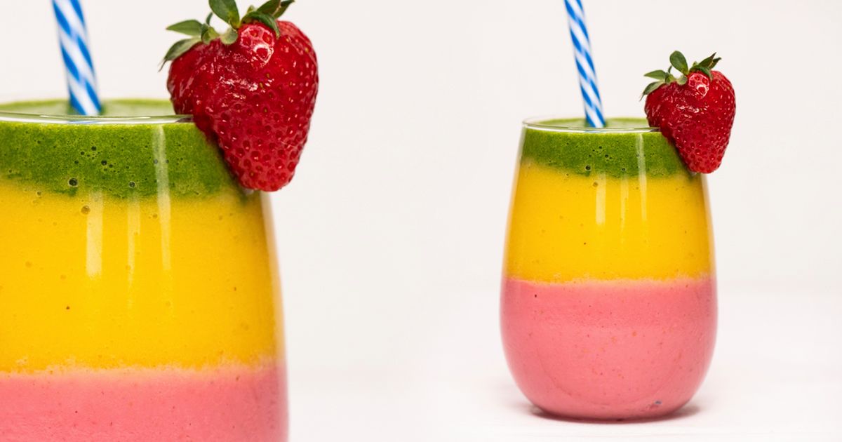 Trzywarstwowe smoothie