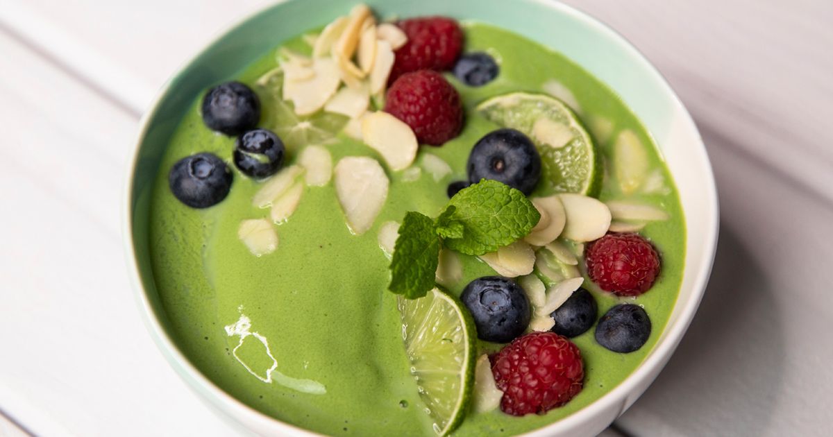 Zielone smoothie bowl