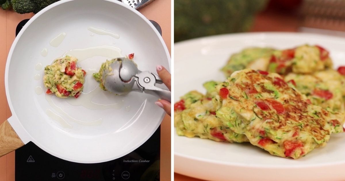 Kolorowe kotleciki z kurczakiem