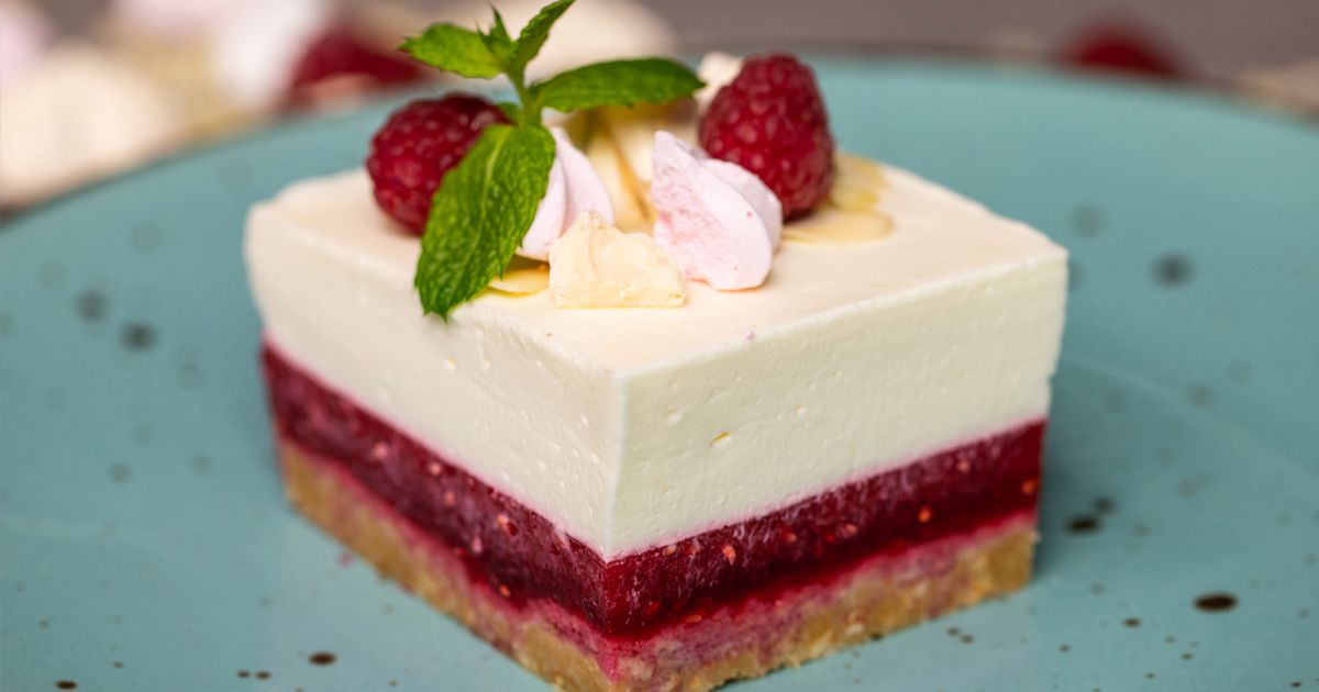 Malinowa chmurka bez pieczenia