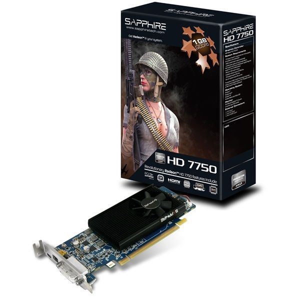 Sapphire HD 7750 Low Profile  niskoprofilowa karta graficzna