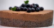 Ciasto kakaowe z borówkami