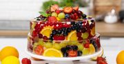 Wieloowocowy tort w galaretce