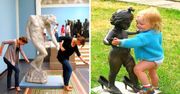 31 pomysłowych osób, które w genialny sposób pozują do zdjęć z rzeźbami!