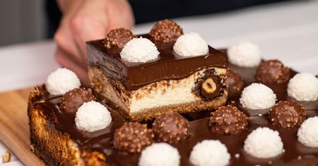 Sernik z Raffaello i Ferrero Rocher