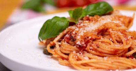 Spaghetti z piekarnika
