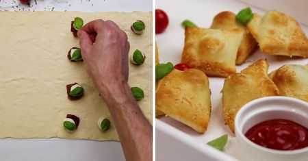 Ravioli pizza