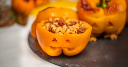 Faszerowane papryki na Halloween