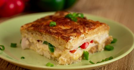 Zapiekanka z tostów francuskich na słono
