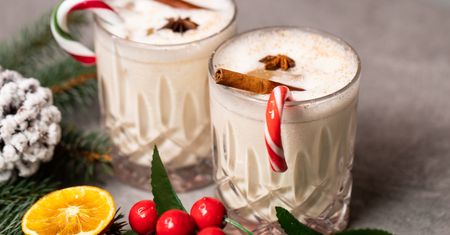 Egg nog w świątecznym klimacie