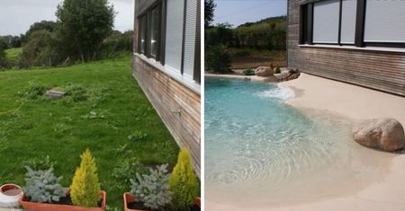 Baseny z plażą to najnowszy trend poprzedniego lata! Teraz każdy może mieć Malediwy w ogródku
