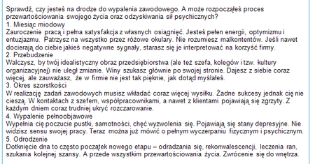 Jak walczyć z wypaleniem zawodowym?