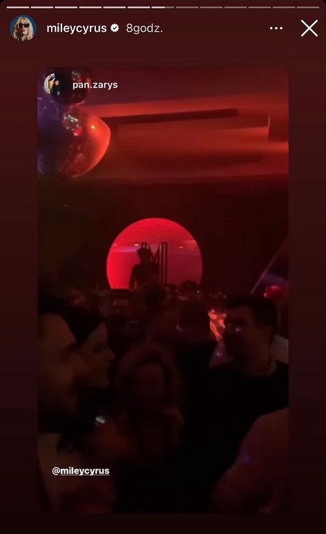 Miley Cyrus pokazała nagranie z polskiego klubu LGBT Metropolis