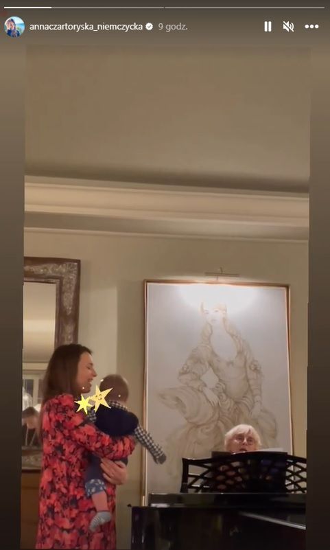 Anna Czartoryska z synem Stefanem - Boże Narodzenie 2022